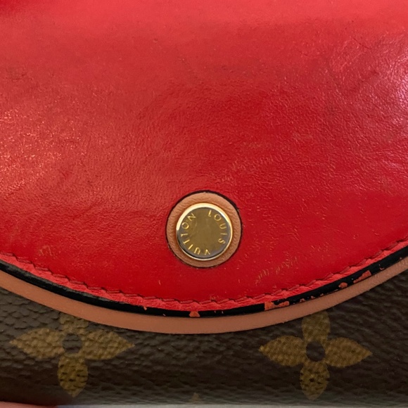 Louis Vuitton Monogram Red Portefeuille Tuileries Compact Trifold Wallet w/ COA - Picture 7 of 16